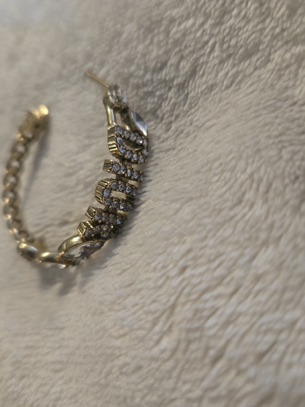 Dior Vintage 925  Crystal-Embellished Hoop Earrings - Women Jewelry - Picture 12 of 12